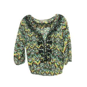 Daniel Rainn Blouse Floral Pattern Long Size Ps